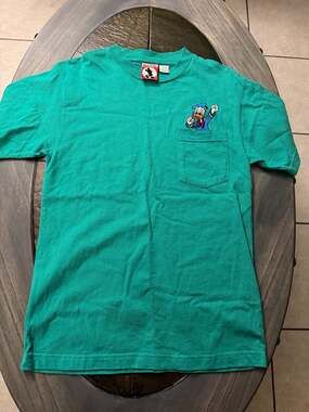 Vintage Mickey Inc. Donald Duck Pocket T-Shirt Green Size S/M